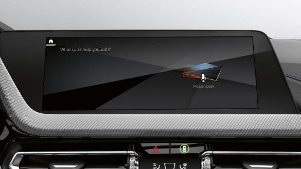 Clever voice assistant. The smart voice control system BMW Intelligent Personal Assistant of the BMW 1 Series.