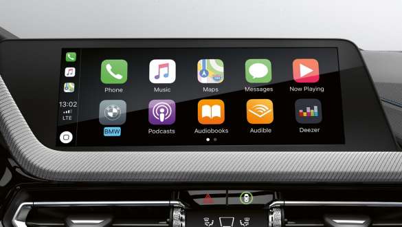 Preparation for Apple CarPlay®. The 1 Series BMW with Preparation for Apple CarPlay®.
