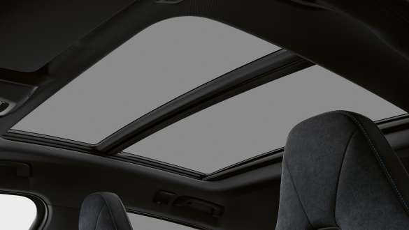 Panorama glass roof. BMW 1 Series Model Sport Line with Panorama glass roof.
