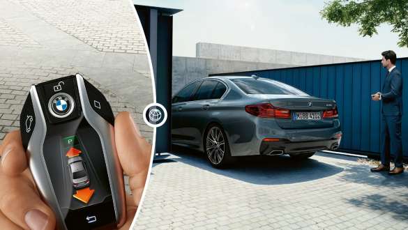 Remote Control Parking BMW 5 Series Sedan Remote Control Parking BMW 5 Series Sedan 540i Sedan G30 Bluestone metallic