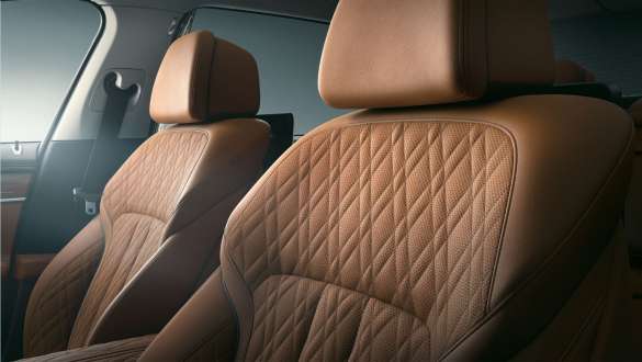 BMW 7 Series Sedan seats in leather Nappa BMW 7 Series Sedan: close-up of the seats in leather Nappa