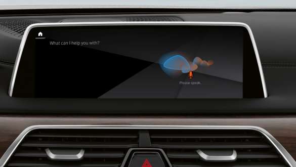 BMW 7 Series Sedan: Remote Software Upgrade BMW 7 Series Sedan: display and instrument cluster showing Remote Software Upgrade