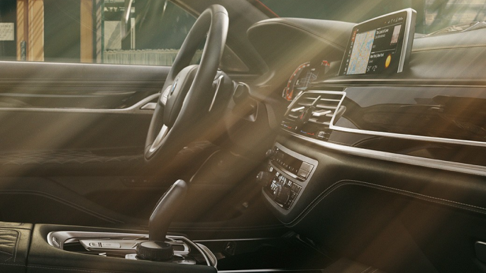 BMW Individual 7 Series Sedan high-quality interior BMW Individual 7 Series Sedan high-quality interior in black