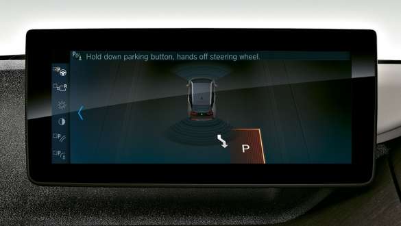 Parking assistant Control Display BMW i3 I01 interior Parking assistant Control Display BMW i3 I01 interior