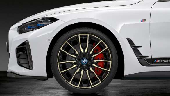 20-inch M Performance light alloy wheel Double-Spoke 868 M Bicolor (Night Gold gloss milled) summer complete wheel set BMW i4 M50 G26 2021