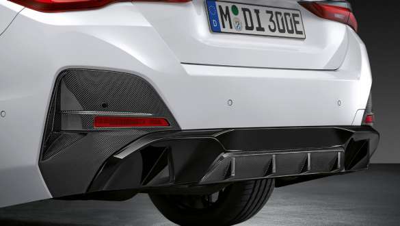 M Performance rear diffuser in carbon fibre BMW i4 M50 G26 2021