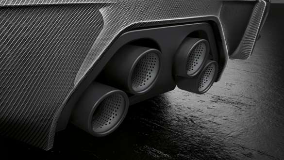 M Performance silencer system, titanium M Performance silencer system, titanium close-up