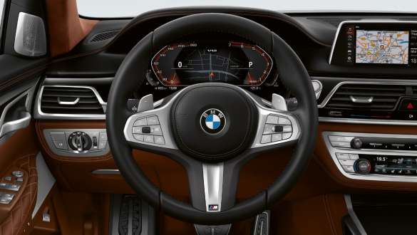 BMW M760Li xDrive Sedan G11 G12 2019 cockpit M leather steering wheel BMW M760Li xDrive Sedan G11 G12 2019 cockpit M leather steering wheel