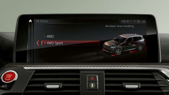 M xDrive F97. BMW X3 M Competition and BMW X3 M SUV F97, interior, Control Display, M xDrive.