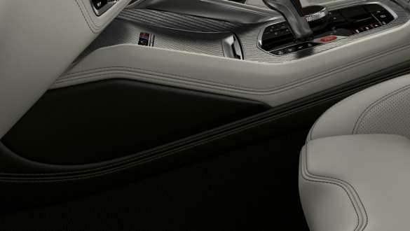 Knee pads in the BMW X5 M Competition SUV F95 Knee pads BMW X5 M Competition SUV F95 interior