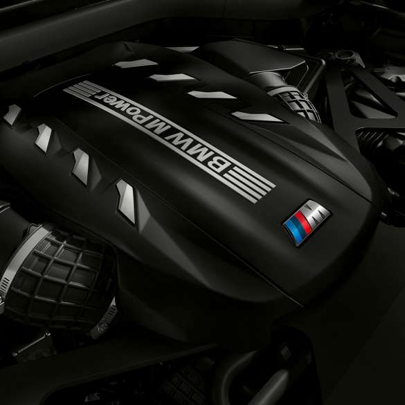 High-performance M TwinPower Turbo 8-cylinder petrol engine BMW X5 M Competition SUV F95 High-performance M TwinPower Turbo 8-cylinder petrol engine BMW X5 M Competition SUV F95 close-up