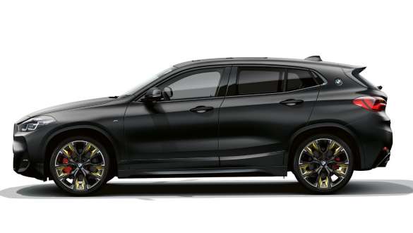 Side view BMW X2 F39 Side view BMW X2 F39 Sanremo Green metallic
