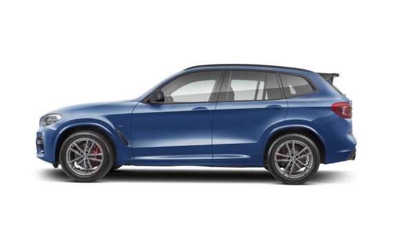 BMW X3 SUV G01 Mzansi Edition paint options BMW X3 SUV G01 Mzansi Edition Phytonic Blue paint option