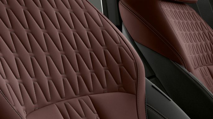 BMW X6 SUV G06 Individual upholstery. BMW X6 SUV G06 Individual interior with view of upholstery.