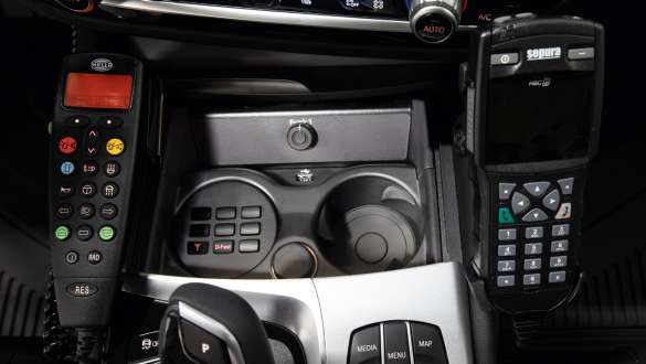 Integrated control unit holder Integrated control unit holder detail view