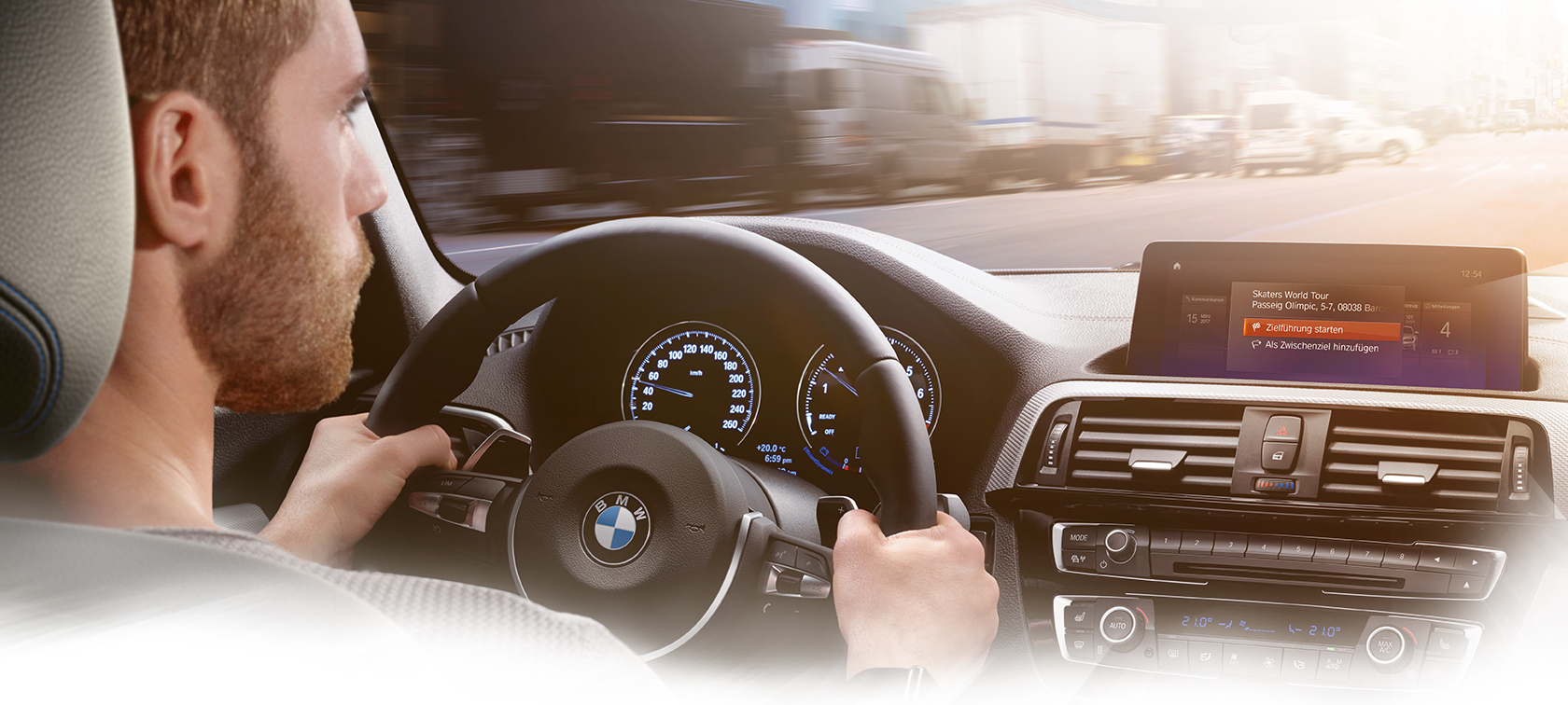 BMW 1-Series (5 door) inside view drive test BMW 1-Series (5 door) inside view drive test