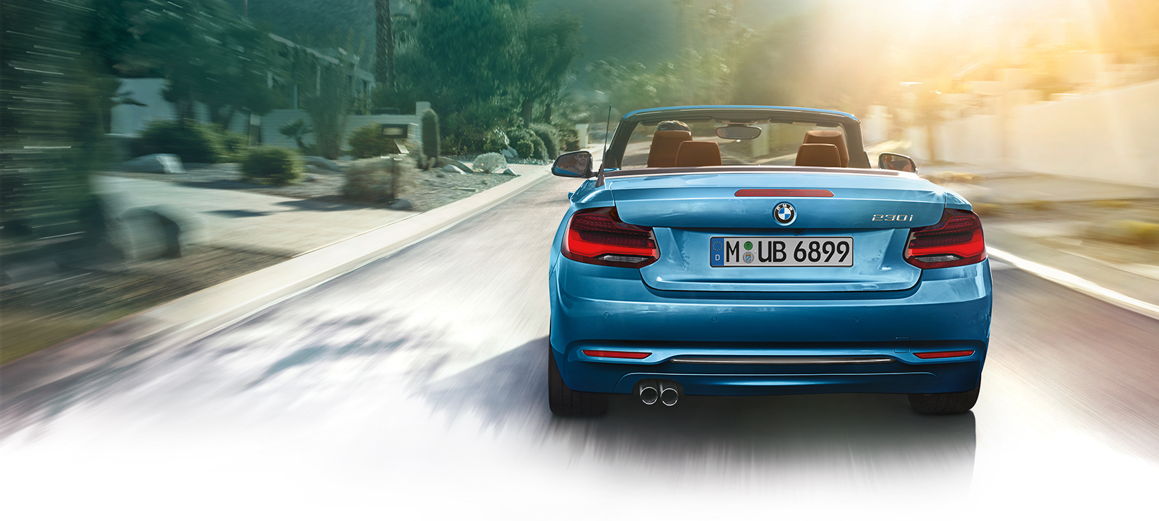 BMW 2-Series Convertible blue: vacation mode BMW 2-Series Convertible blue: vacation mode