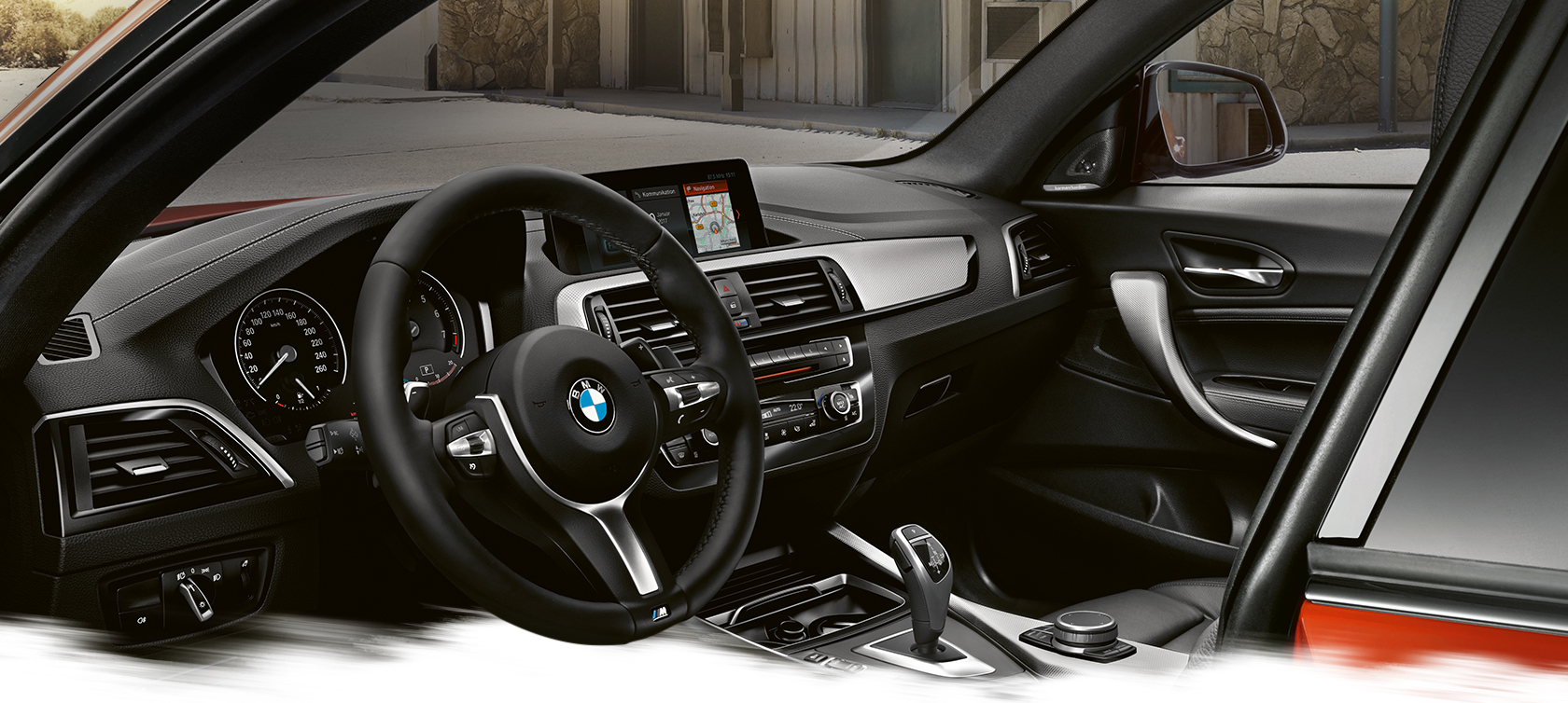 BMW 2-Series Coupe black and metallic colors interior BMW 2-Series Coupe black and metallic colors interior
