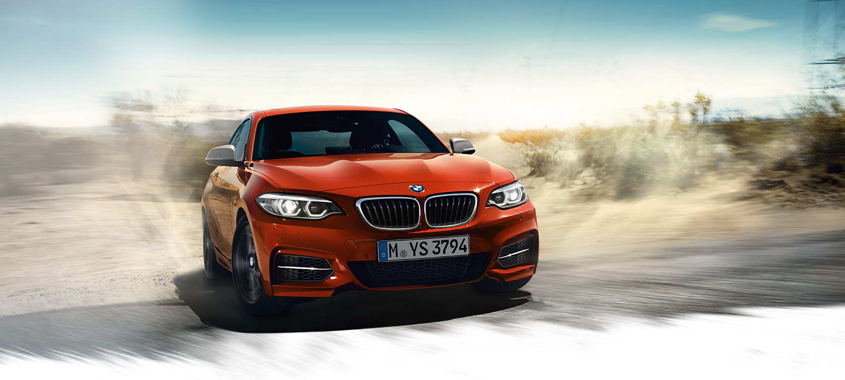 BMW 2-Series Coupe orange: plains drifting BMW 2-Series Coupe orange: plains drifting