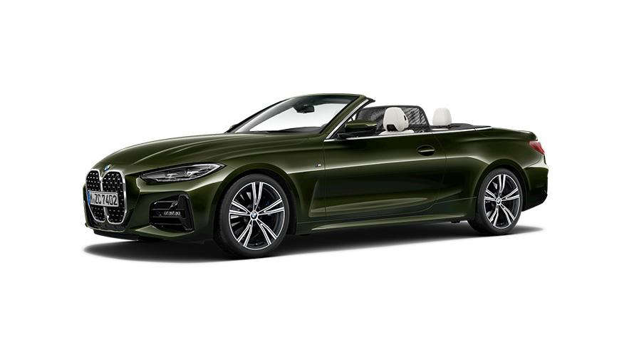 BMW 4 Series BMW 4 Series Convertible G23 three-quarter side view BMW 4 Series BMW 4 Series Convertible G23 three-quarter side view