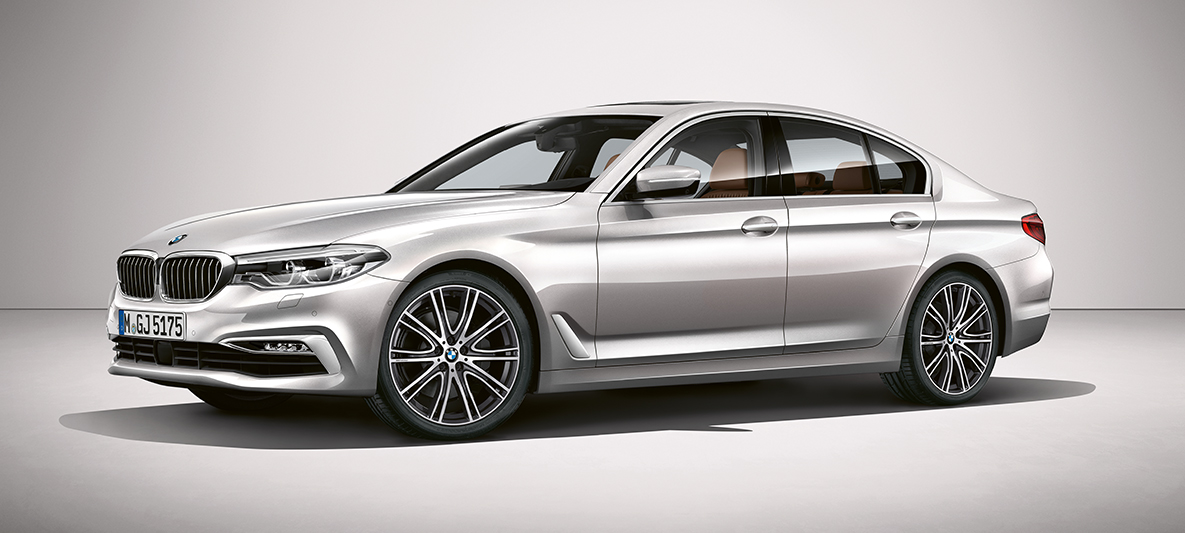 BMW Individual BMW 5 Series Sedan BMW Individual BMW 5 Series Sedan G30 Rhodonite Silver metallic side view