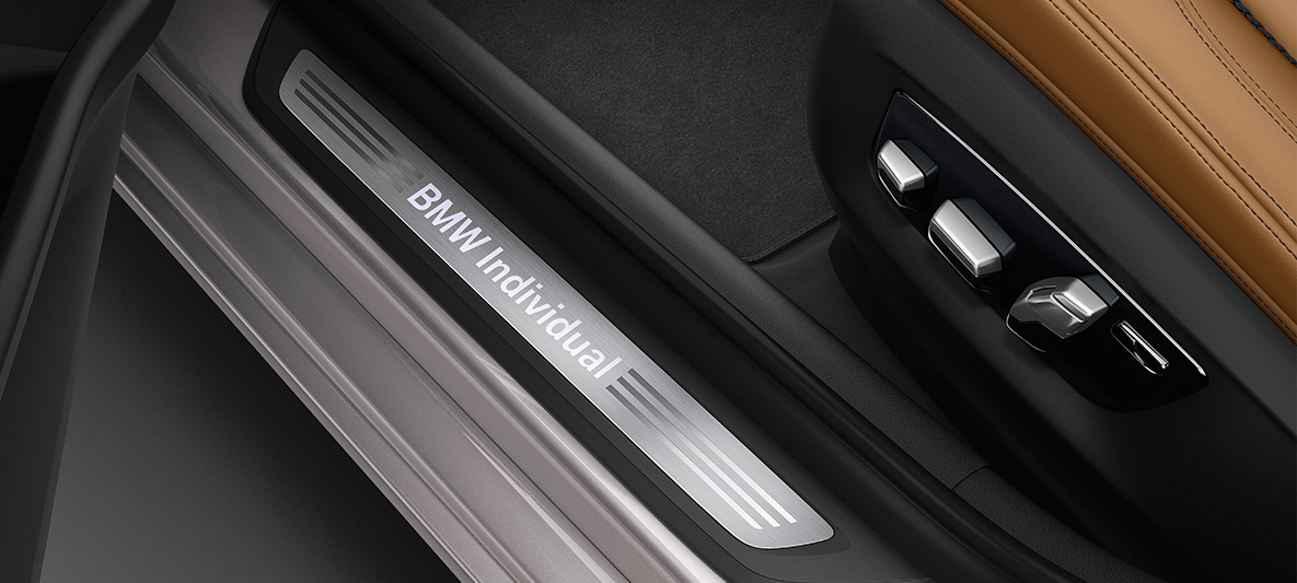 BMW Individual entry sill BMW 5 Series Sedan BMW Individual BMW 5 Series Sedan G30 Rhodonite Silver entry sill