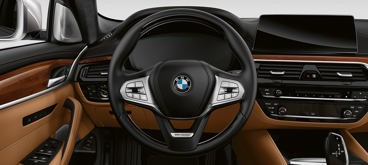 BMW Individual cockpit BMW 5 Series Sedan BMW Individual BMW 5 Series Sedan G30 Rhodonite Silver cockpit