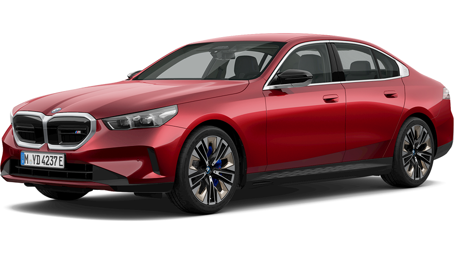 BMW i Series BMW i5 M60 xDrive G60 BEV three-quarter side view BMW i Series BMW i5 M60 xDrive G60 BEV three-quarter side view