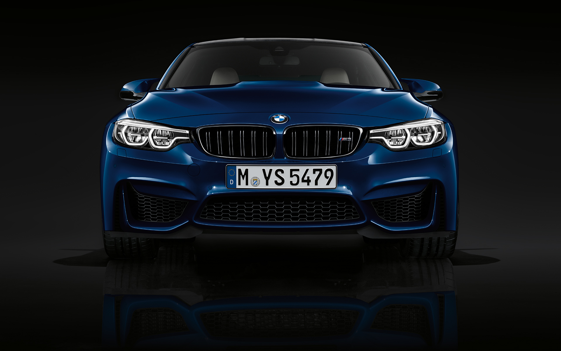 M Design. BMW M5 Competition front shot.