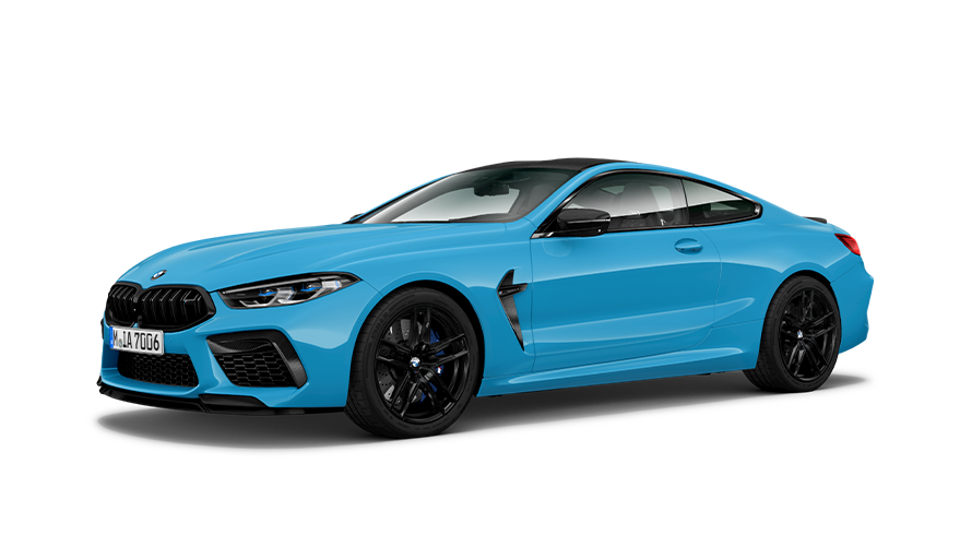 BMW M8 Coupé (F92) three-quarter side view BMW M8 Coupé (F92) three-quarter side view