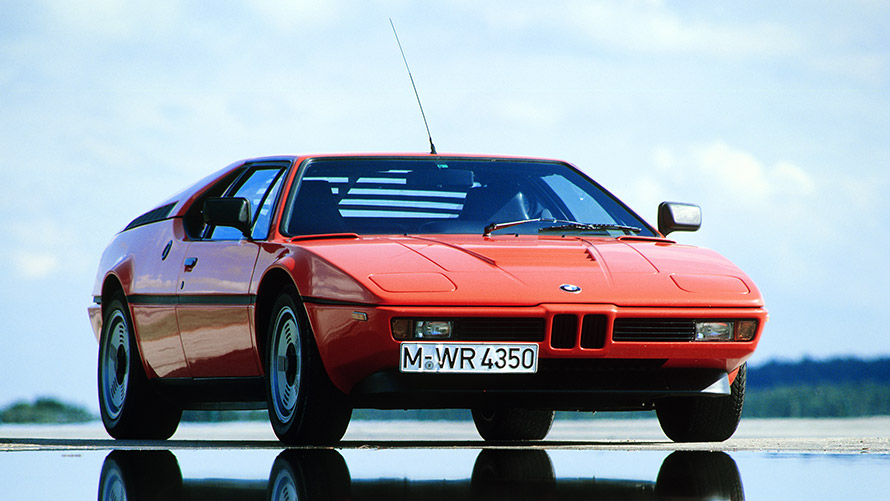 BMW M1 E26 three-quarter front view standing BMW M Series BMW M1 E26 three-quarter front view standing