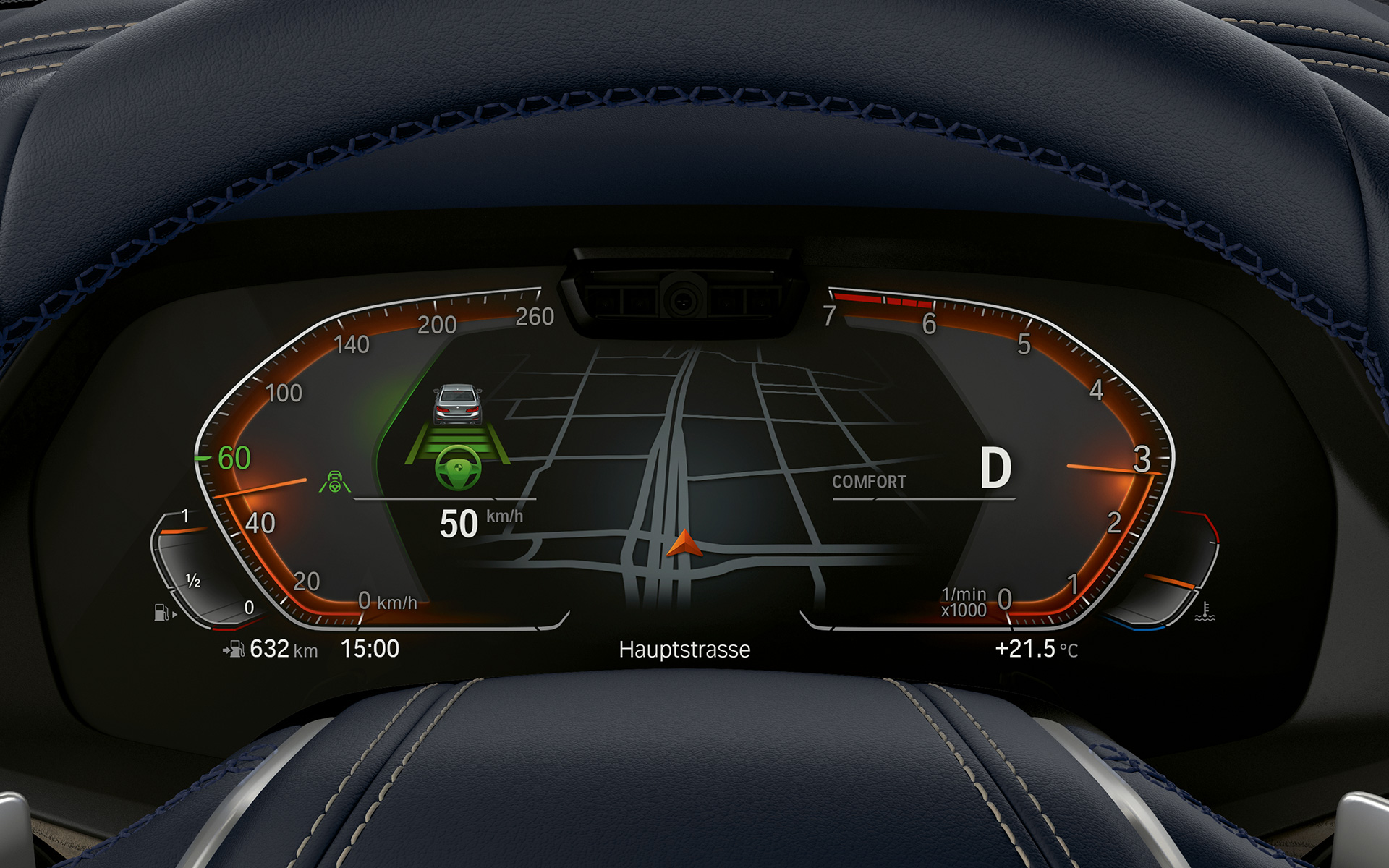 BMW X7 M50i M50d G07 2019 instrument cluster close-up