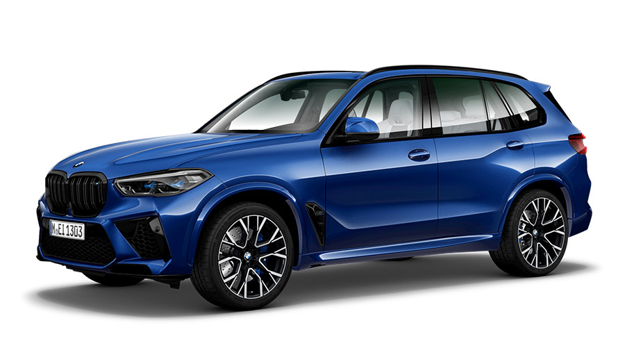 BMW X Series BMW X5 M Automobile G05 MP three-quarter side view BMW X Series BMW X5 M Automobile G05 MP three-quarter side view