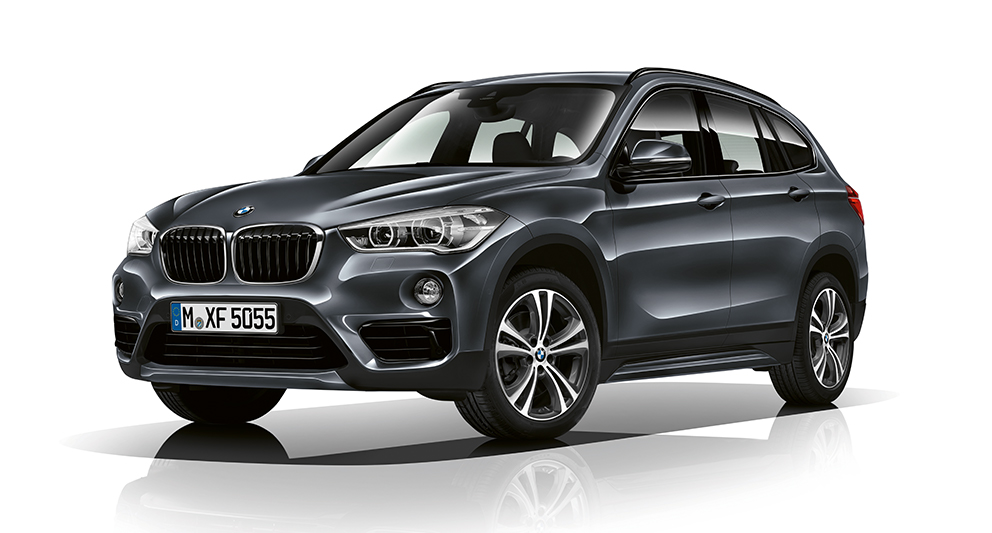 BMW X-Series X1 in black: white background image BMW X-Series X1 in black: white background image