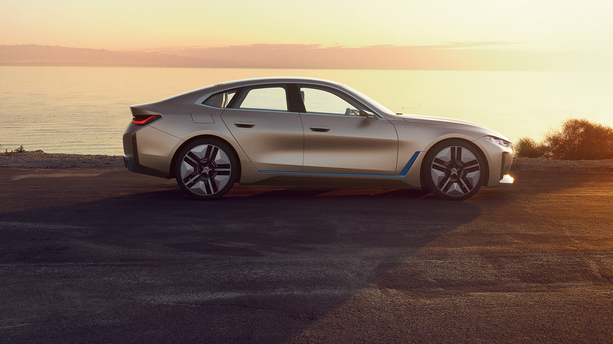 Exterior BMW Concept i4 2020 G26 BMW Concept i4 2020 G26 Electric car fully electric BMW Gran Coupé exterior