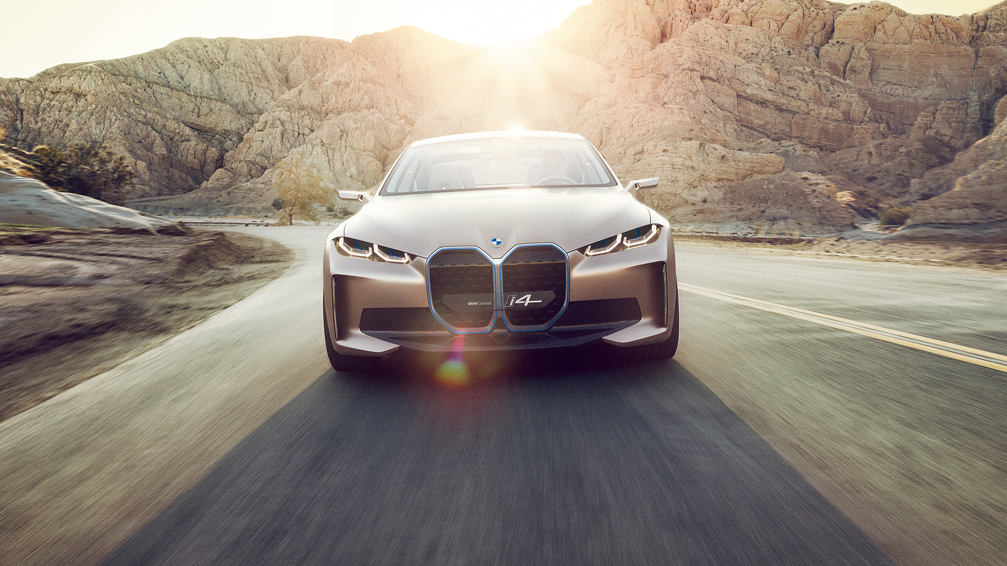 Driving dynamics BMW Concept i4 2020 G26 BMW Concept i4 2020 G26 driving dynamics range electric car fully electric BMW Gran Coupé