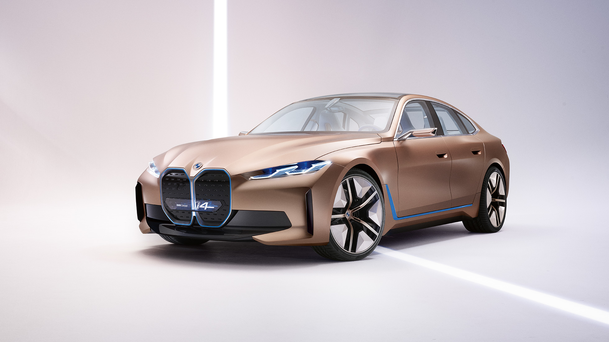 Exterior 4 BMW Concept i4 2020 G26 Exterior 4 BMW Concept i4 2020 G26 Electric car fully electric BMW Gran Coupé side view