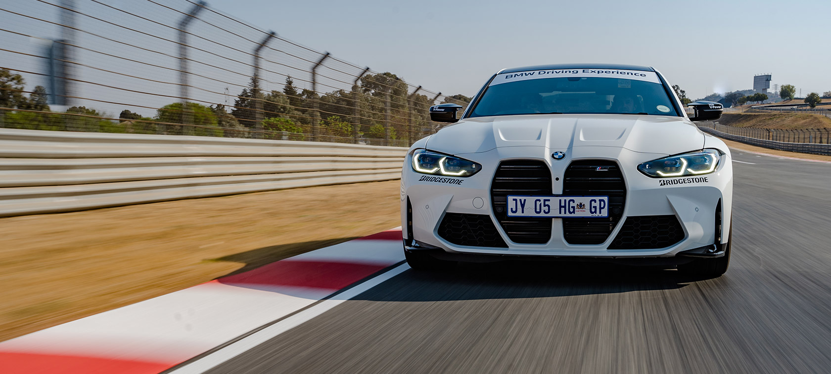 BMW M3, front view, Kyalami Racetrack BMW M3, front view, Kyalami Racetrack
