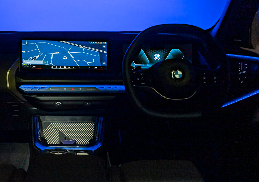 Ambient lighting with interaction bar