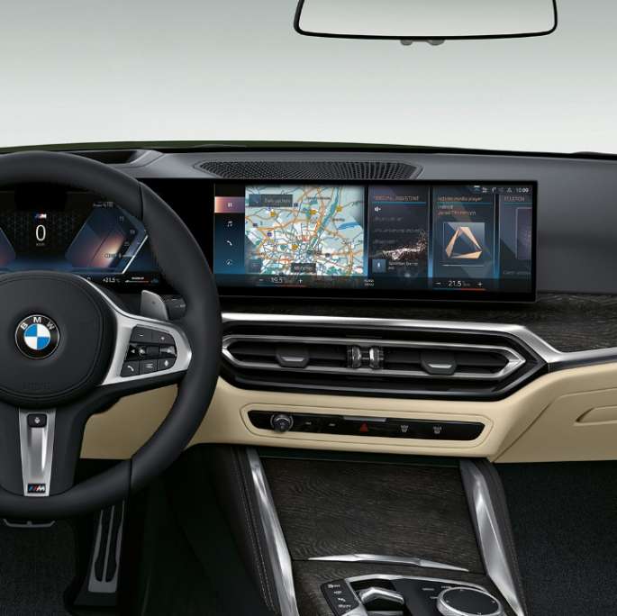 BMW 4 Series Convertible G23 2020 Model M Sport interior cockpit